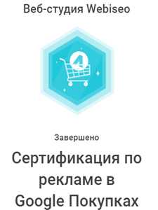 сертификат специалиста webiseo по рекламе в покупках
